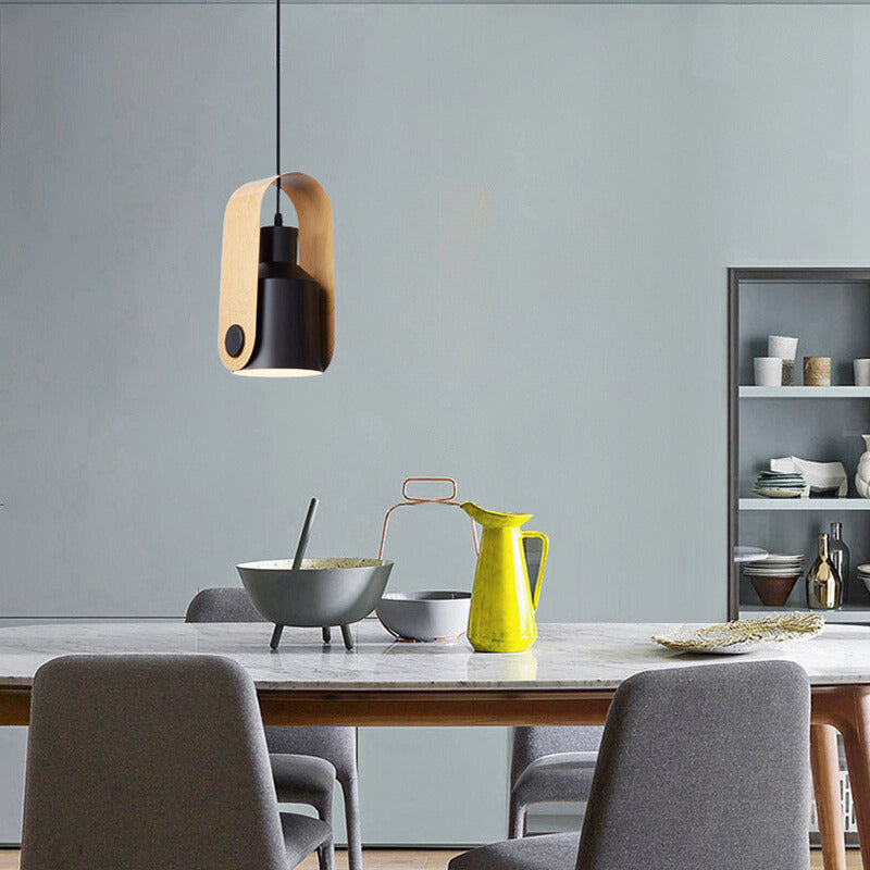 Valentina Modern Metal LED Pendant Light White Green Black Bedroom - Neutralighting