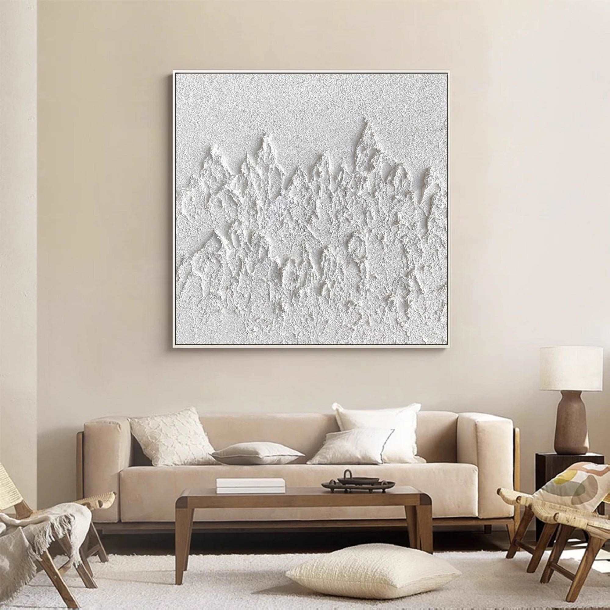 3D White Abstract Painting ABAS47 - Neutralighting
