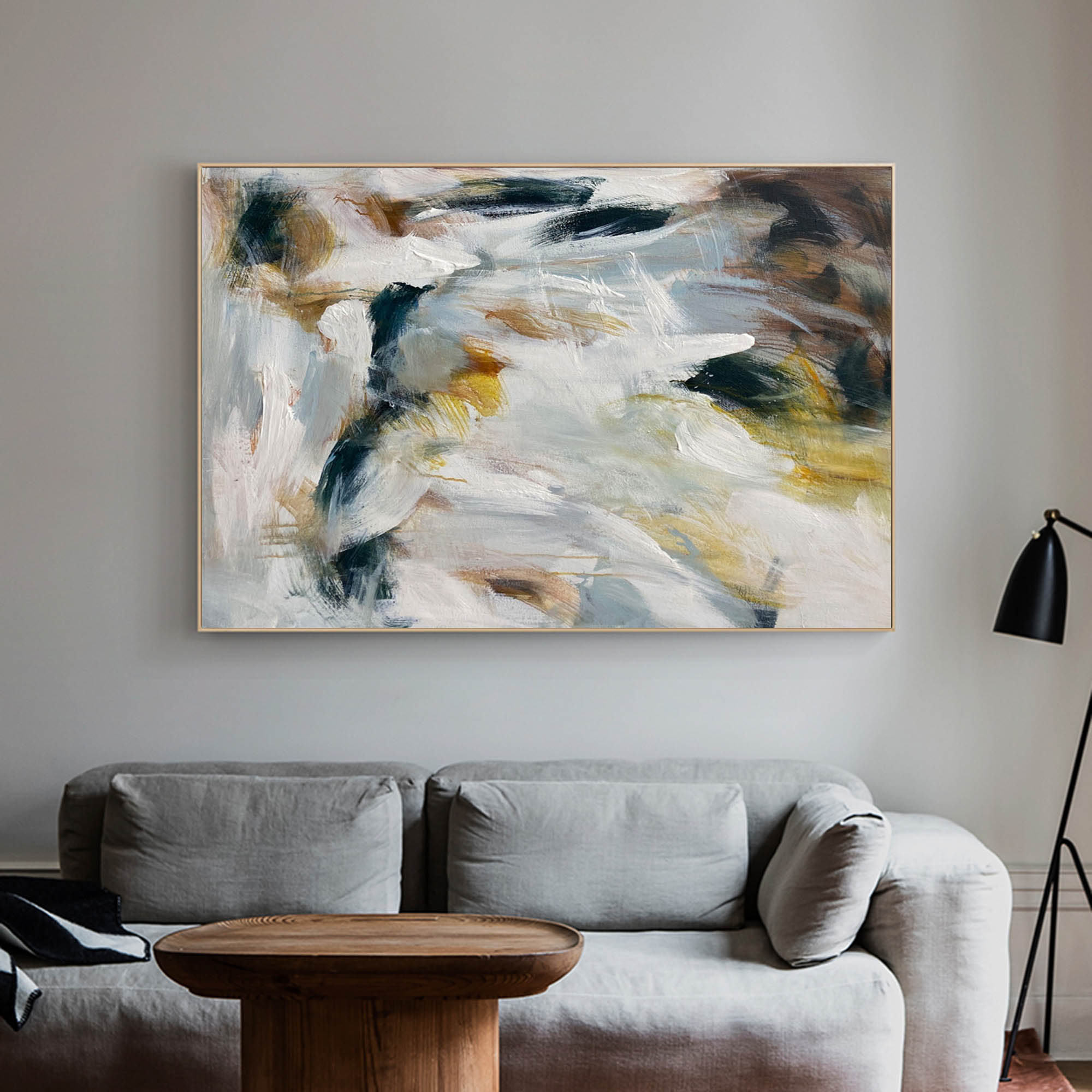 Earthy Tone Abstract Scenery Canvas Wall Art