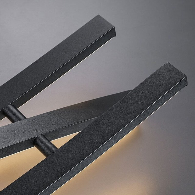 Arisha Modern Linear Metal Pendant Light, Black - Neutralighting