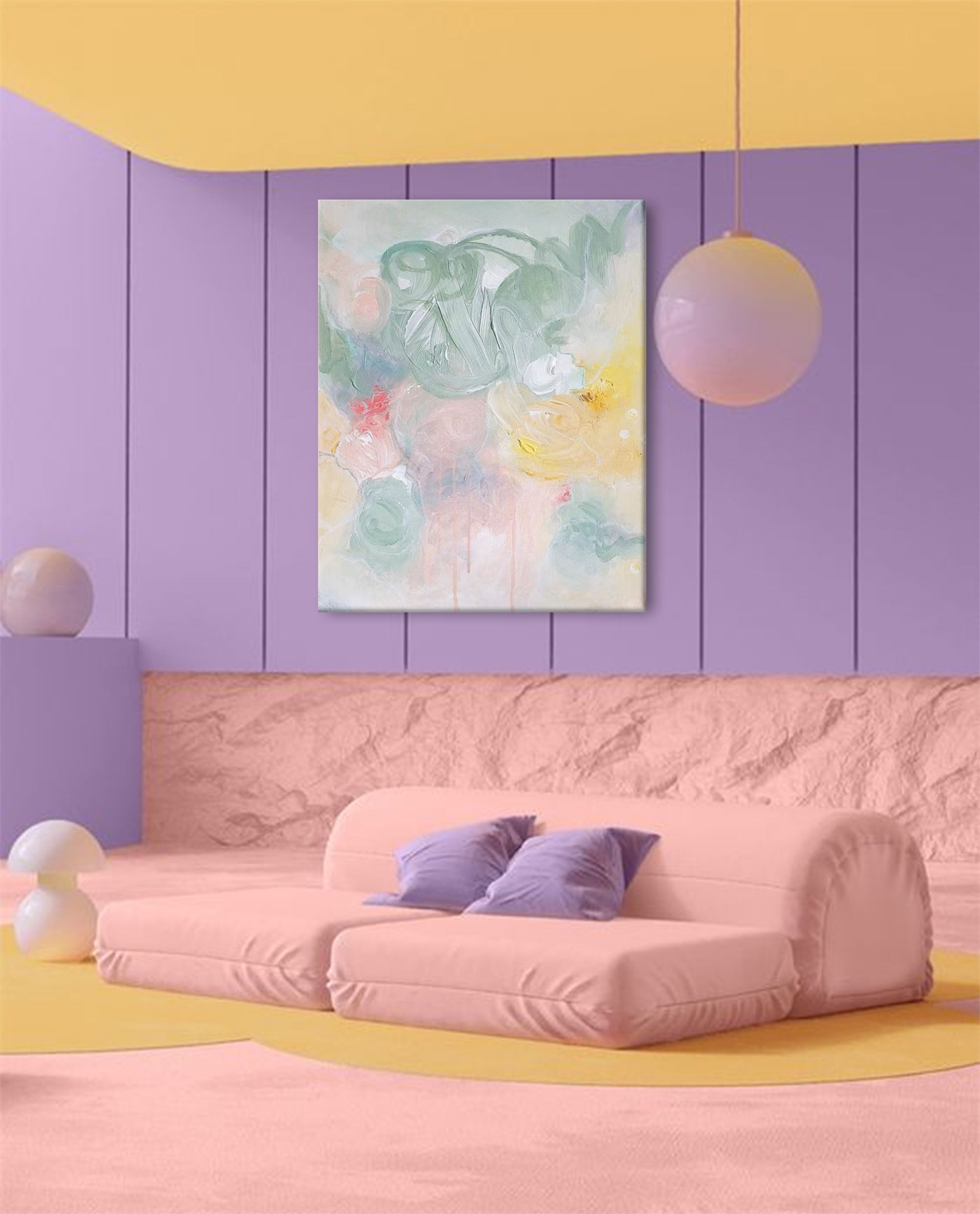 Abstract Canvas Art AB041 - Neutralighting
