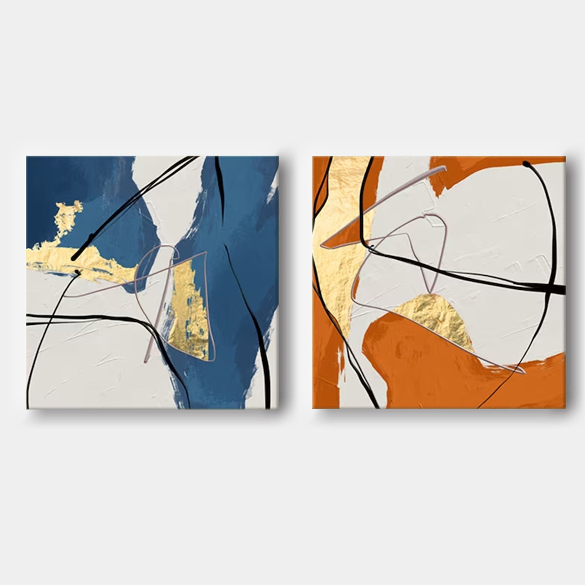Abstract Canvas Art AB028 - Neutralighting