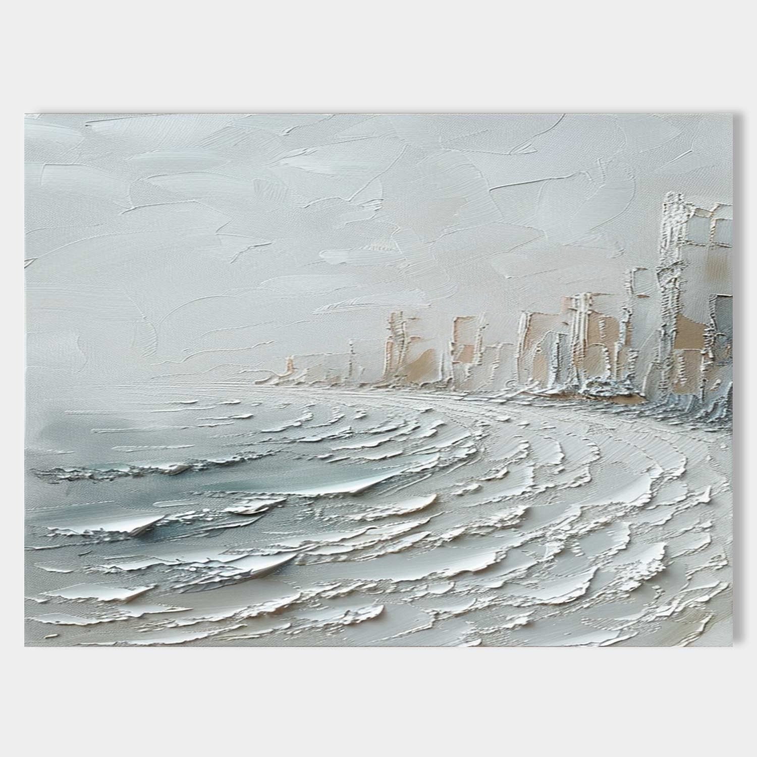 Wall Art Misty Coastal Cliffs Seascape
