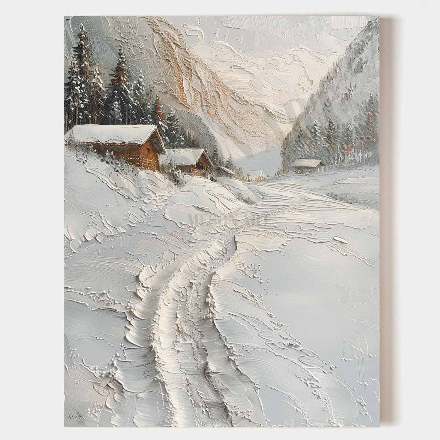 Plaster Art Texture Painting SG325 - Neutralighting
