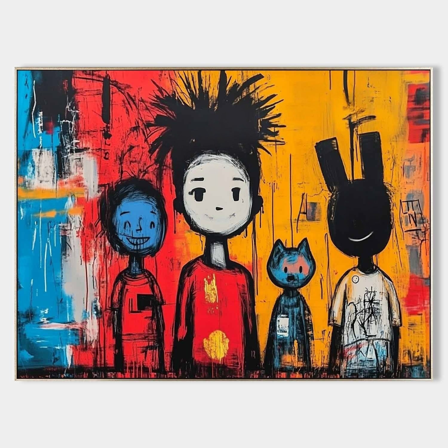 Wall Art Neo Expressionist Family