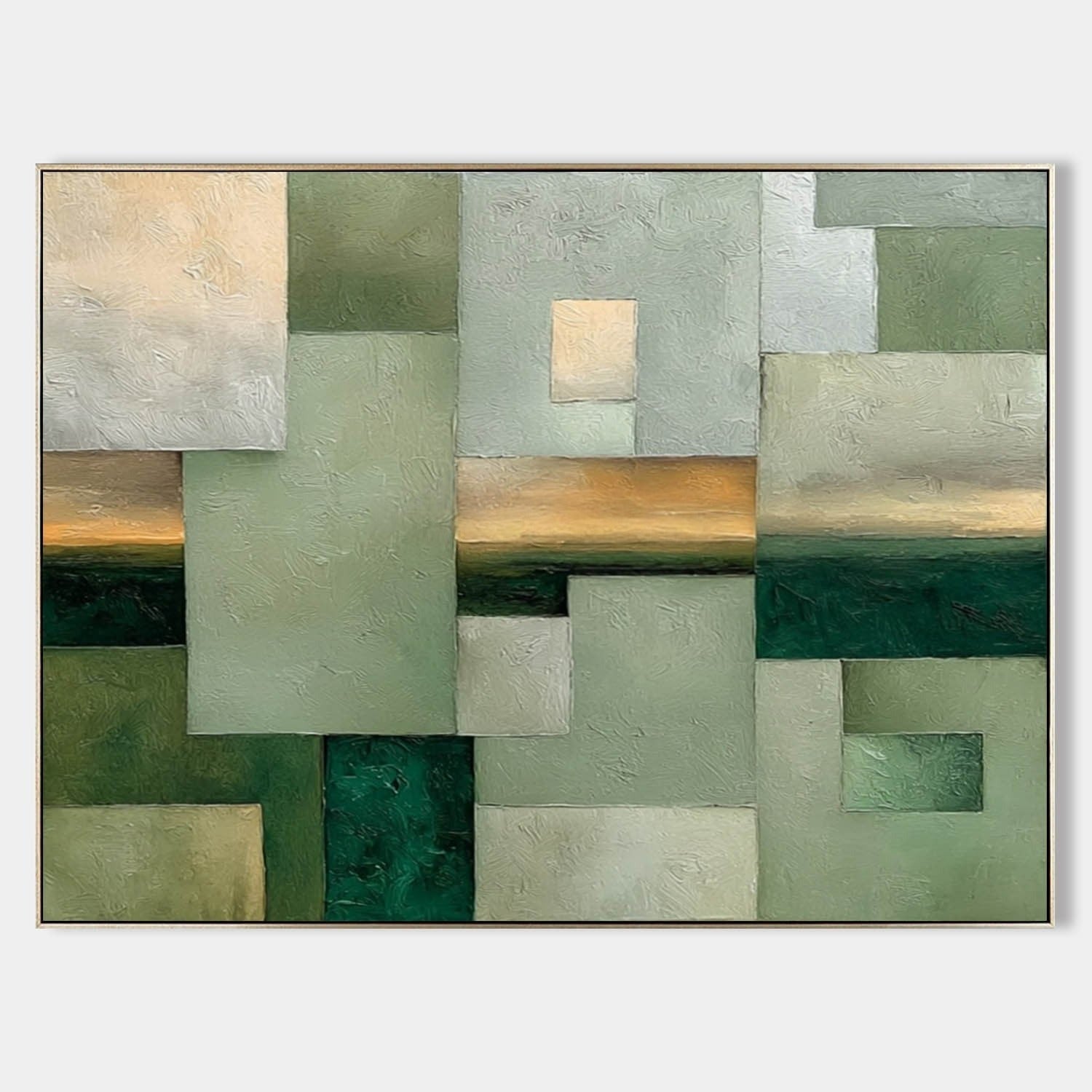 Abstract Geometric Landscape Painting