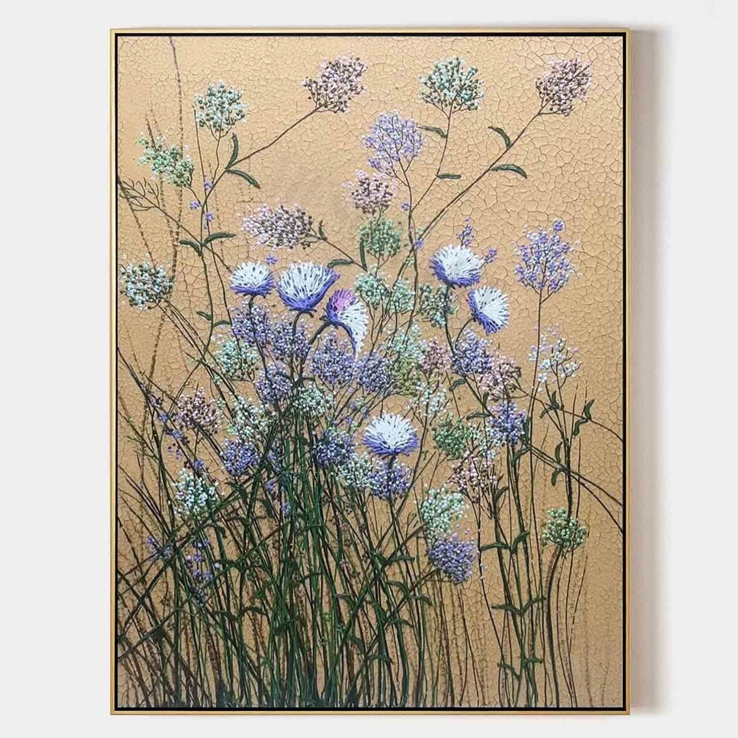 Wall Art Wildflower Meadow Crackle