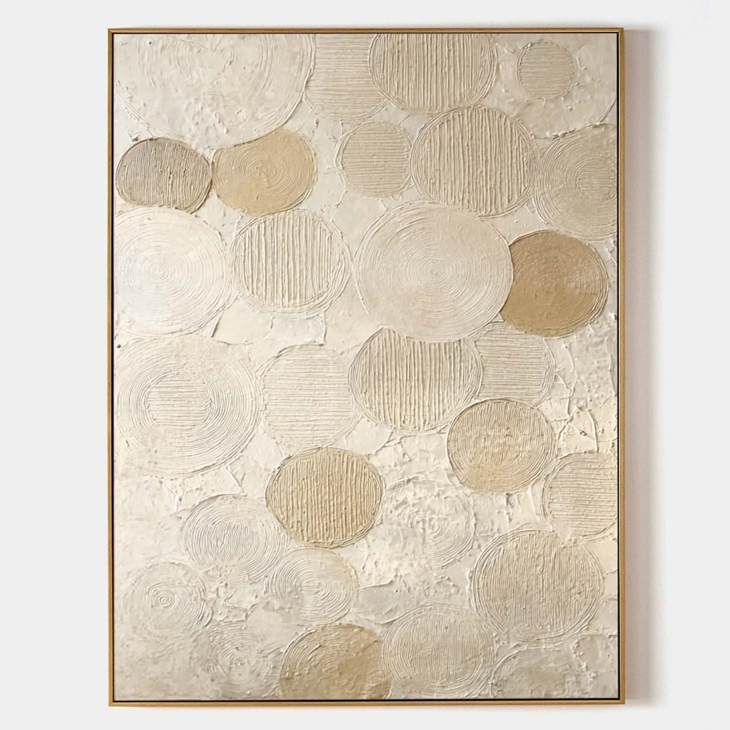 Wall Art Neutral Textured Oil Painting