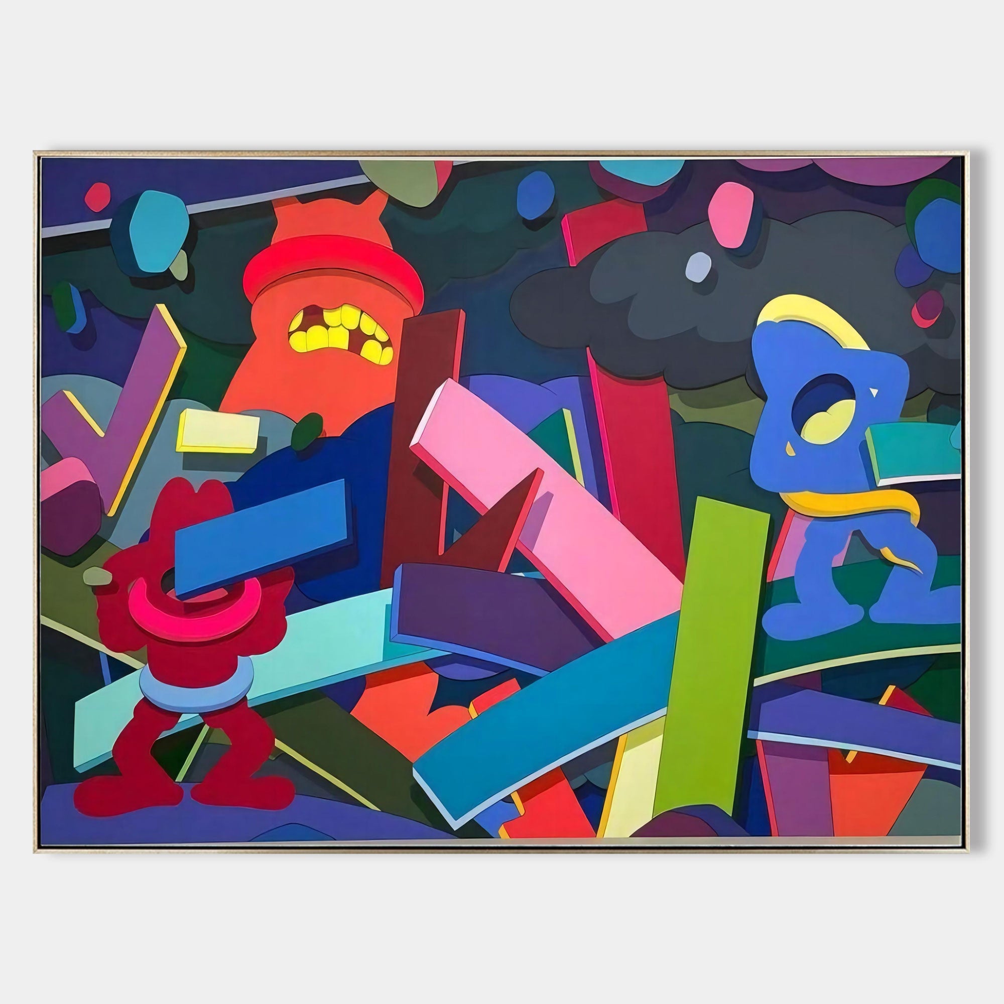 Wall Art Cartoon Graffiti Character Modern