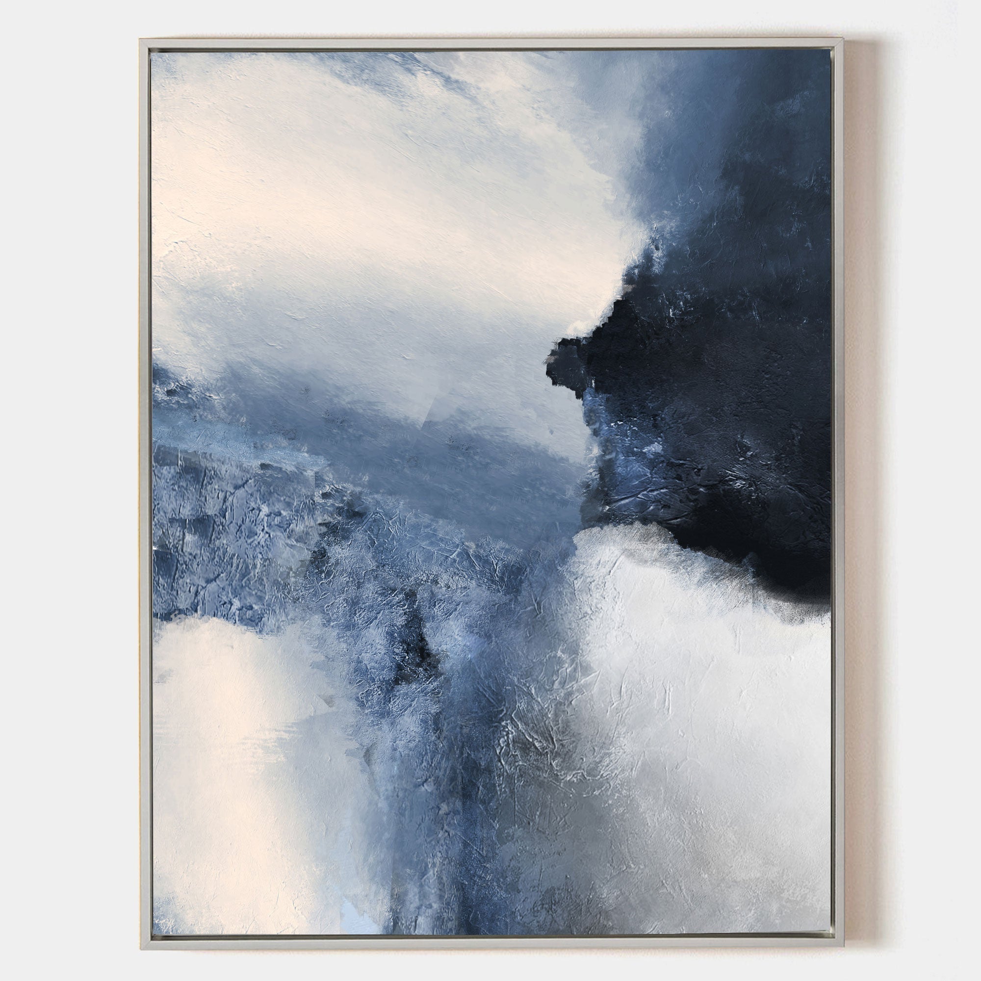 Blue White Abstract Painting ABAV22 - Neutralighting