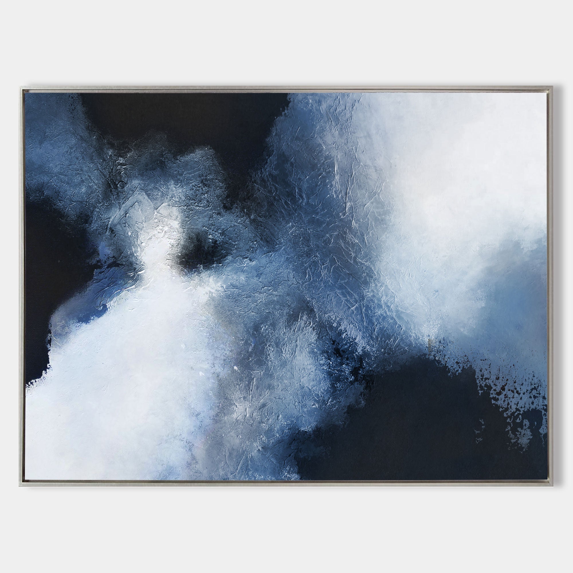 Large BLue Black Abstract Art ABAH11 - Neutralighting