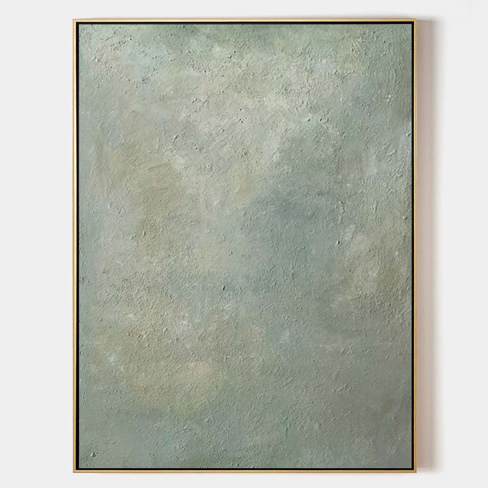 Modern Abstract Minimalist Green Painting