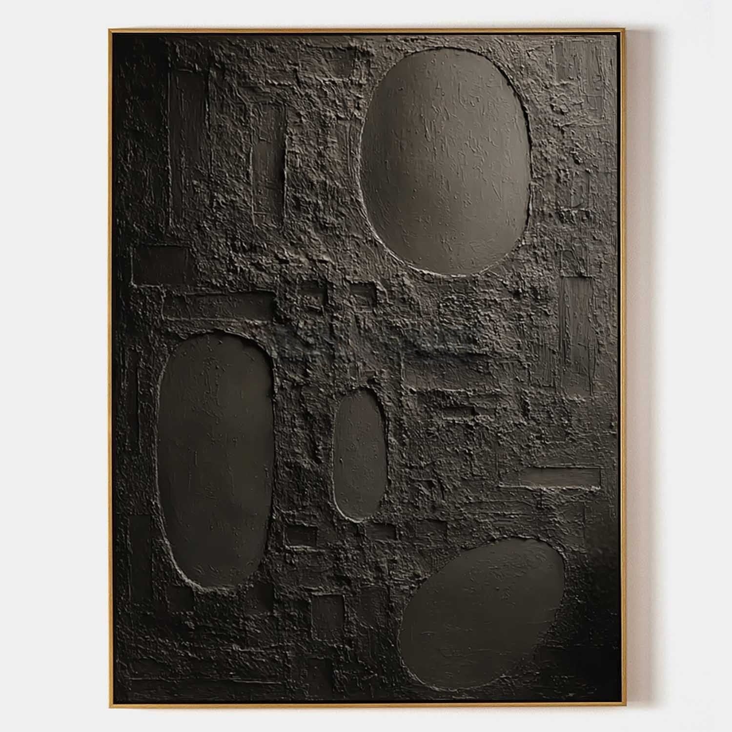 Wall Art Vertical Abstract Textured Geometric Scene Minimalist