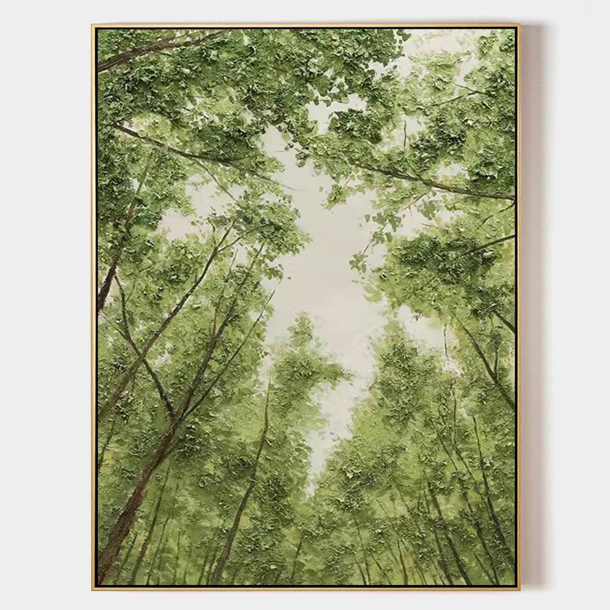 Wall Art Landscape Forest Green Fresh Soft