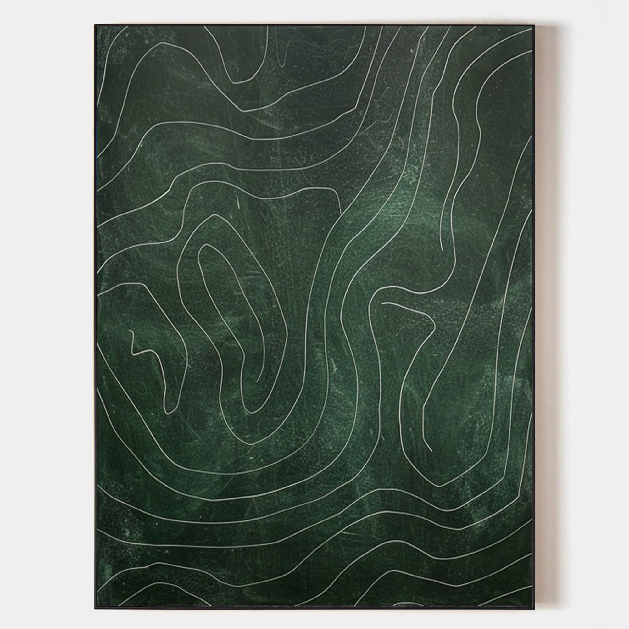 Emerald Topography Art Print