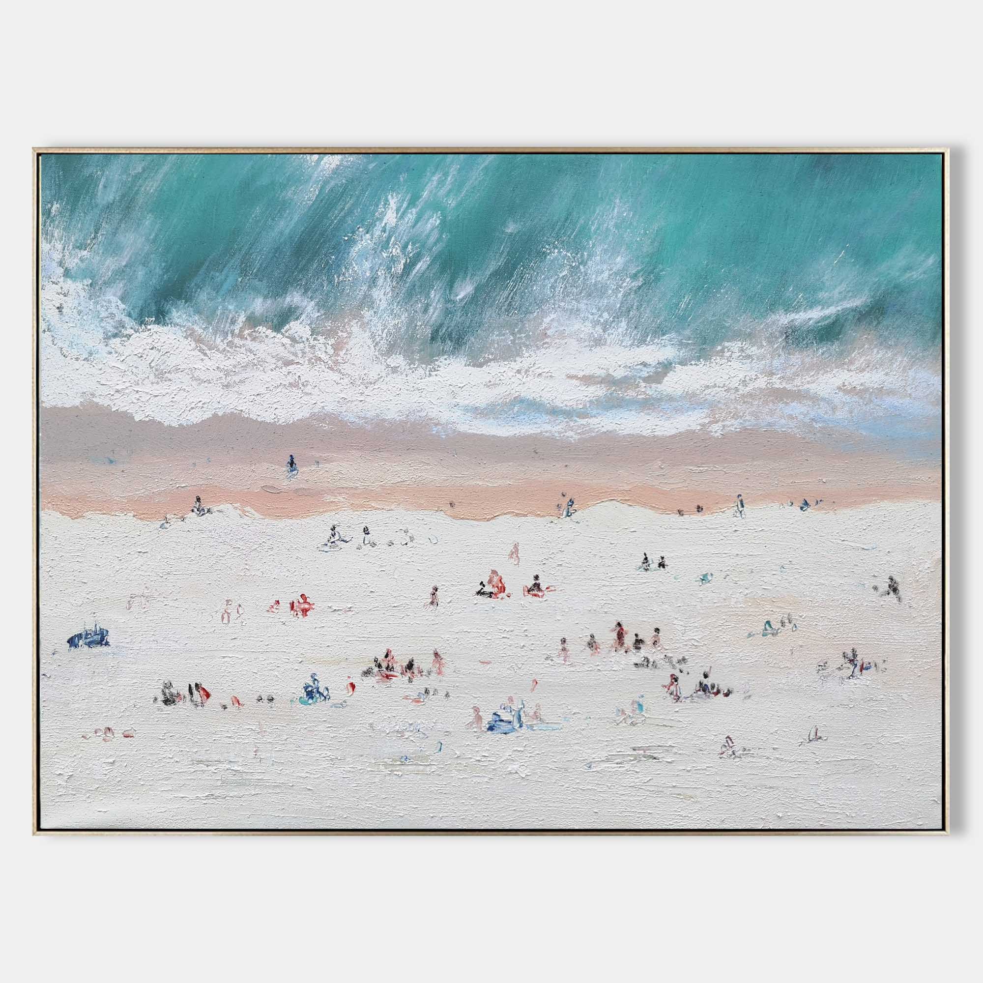 Abstract Coastal Painting ABSH57 - Neutralighting