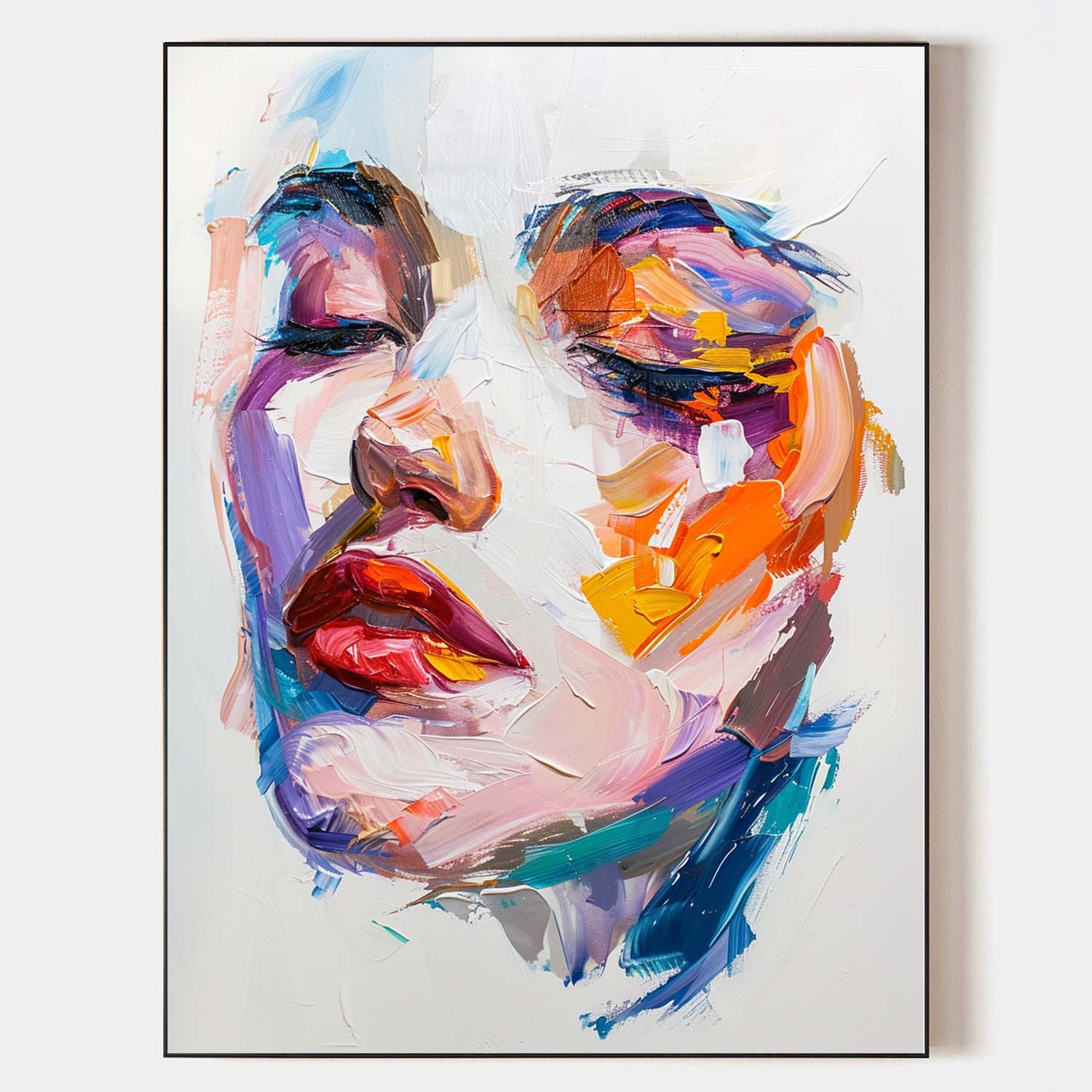 Chromatic Woman Face Art Print