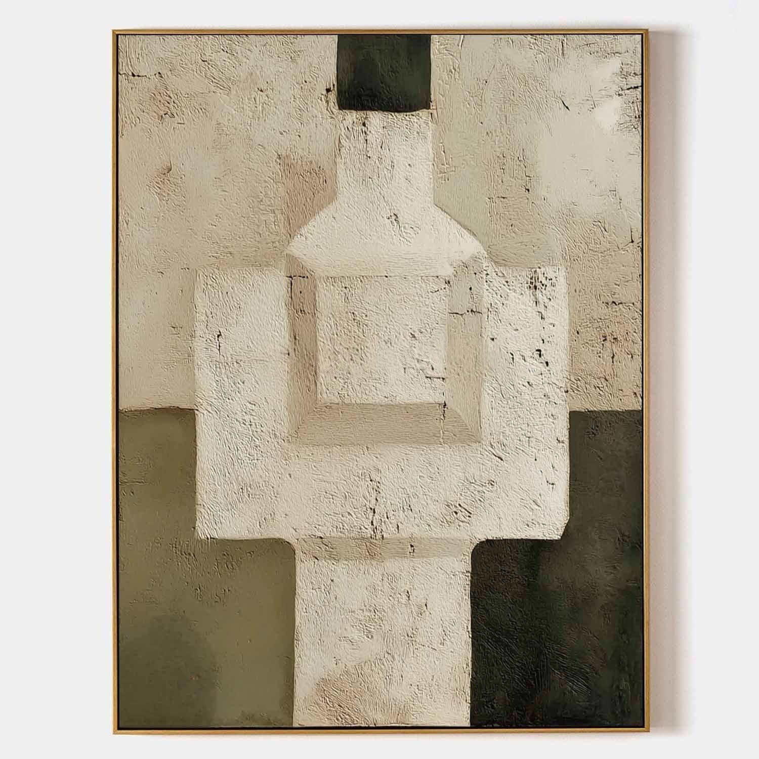 Wall Art 3D Geometric Abstract Neutral