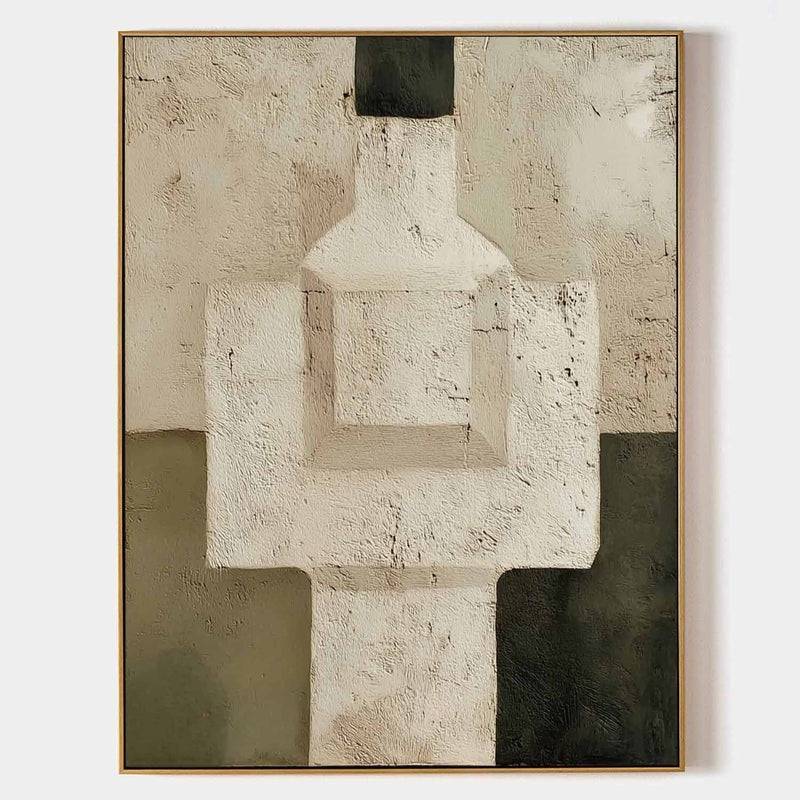 Wall Art 3D Geometric Abstract Neutral