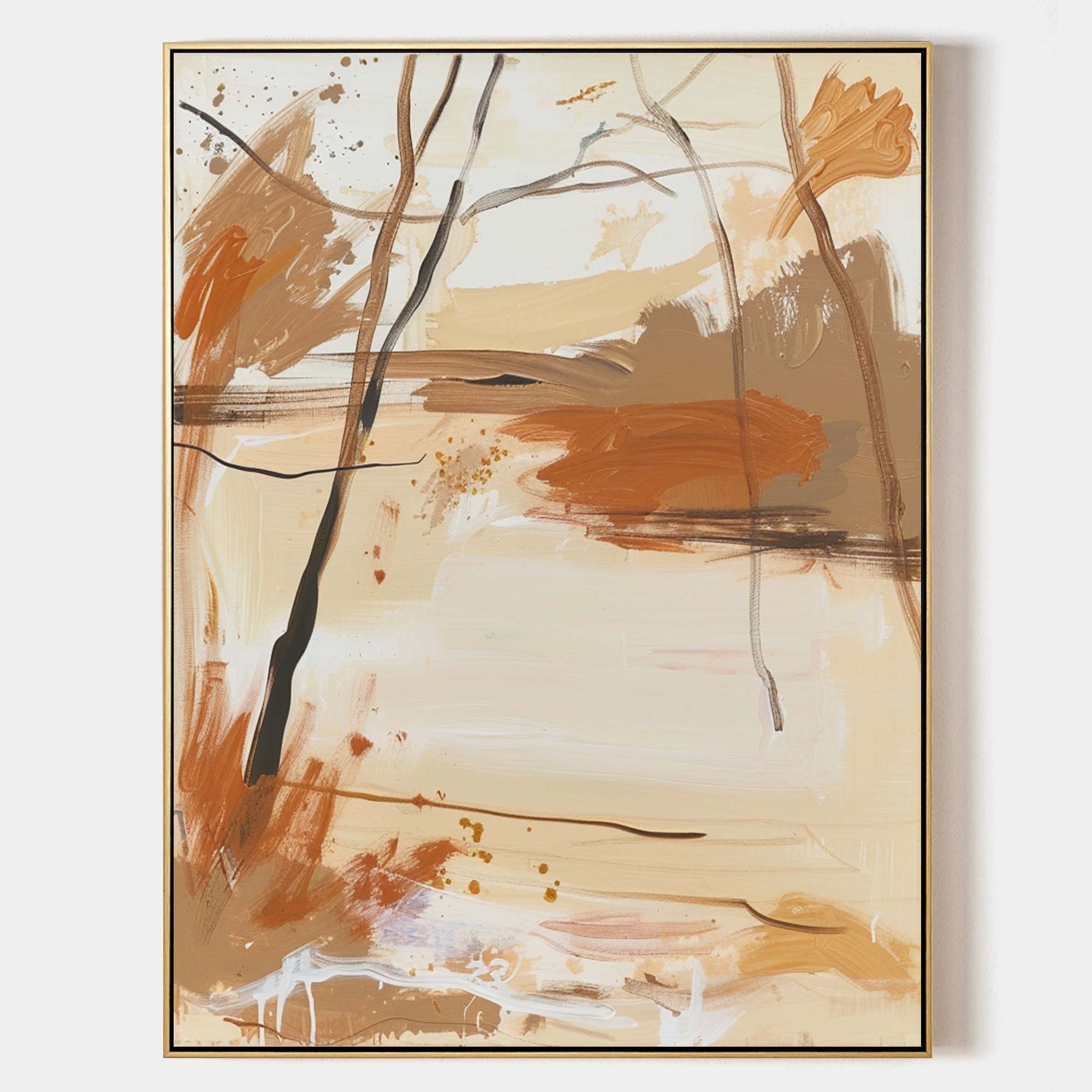 Autumn Branches Abstract Landscape Art