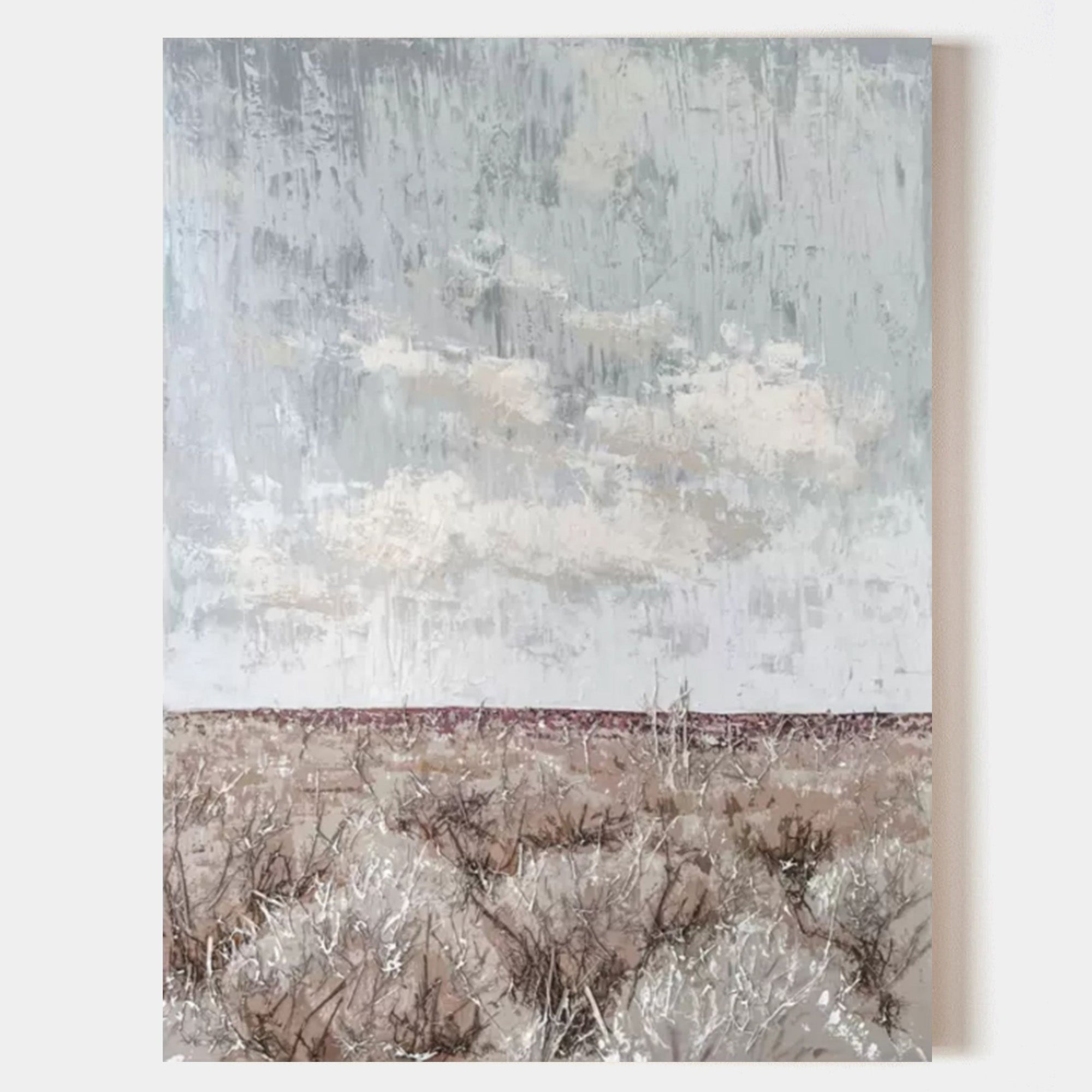 Wall Art Square Abstract Prairie Horizon