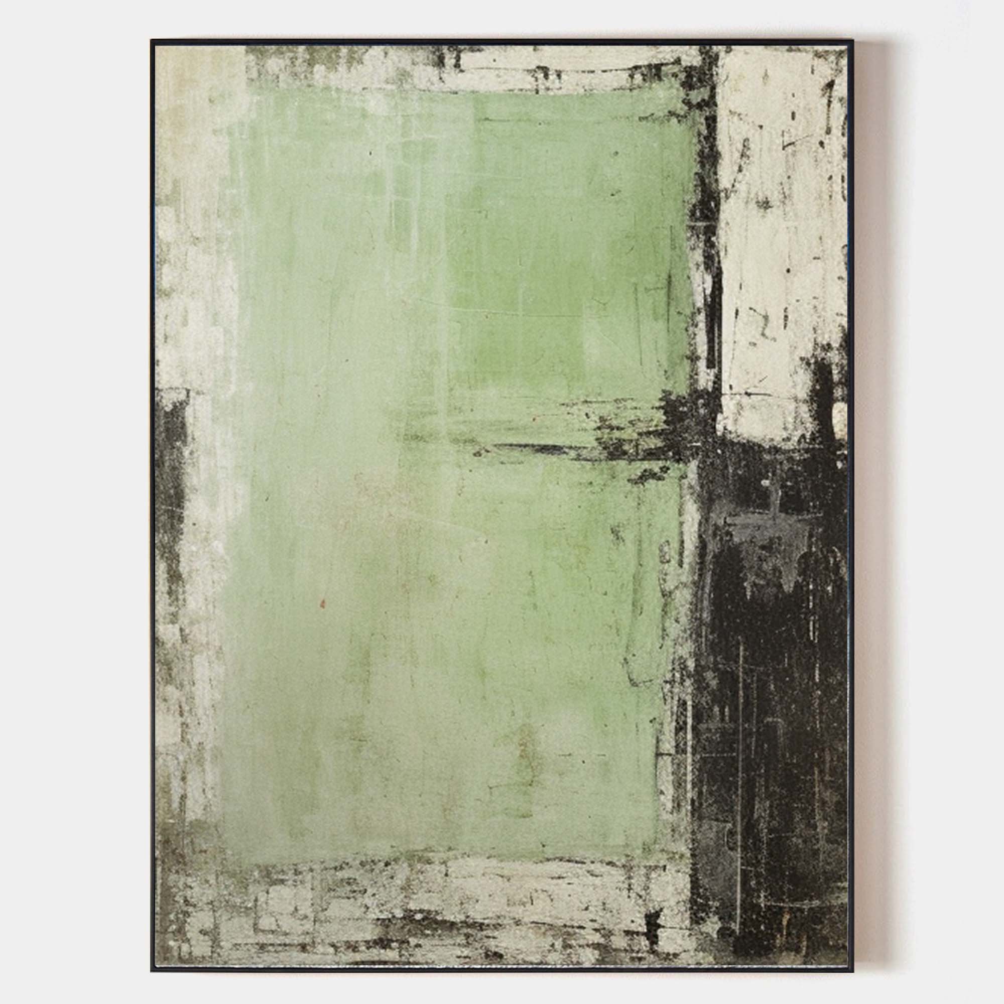 Modern Green Minimalist Painting