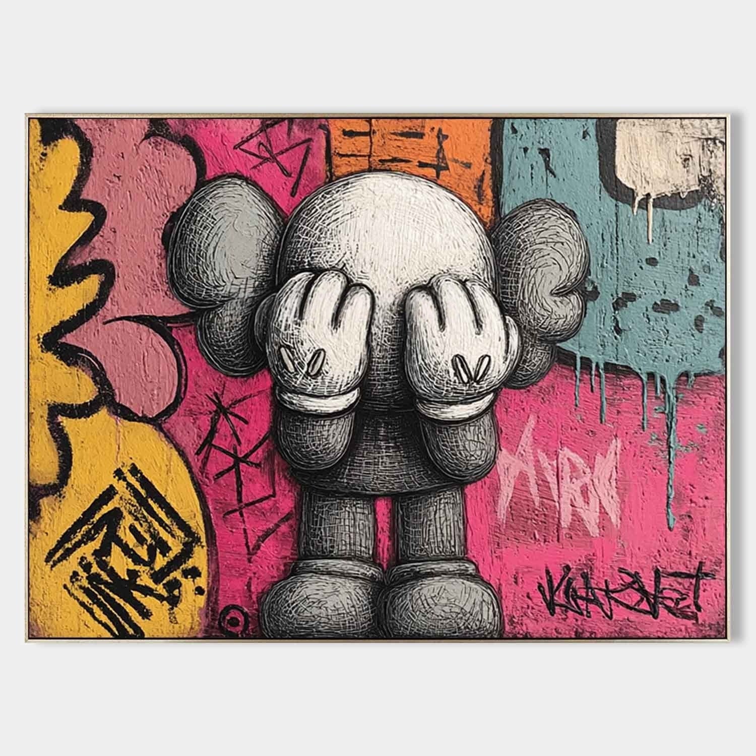 Wall Art Pop Graffiti Playful Energetic Cartoon