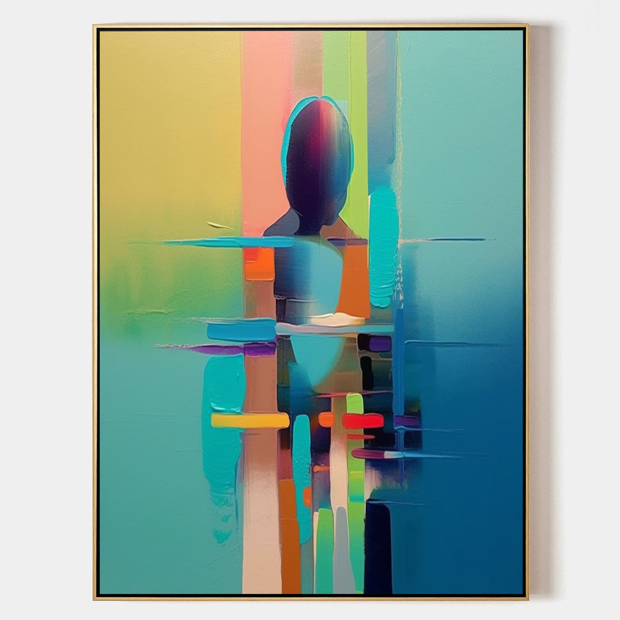Wall Art Abstract Nature Palette Serenity Linen