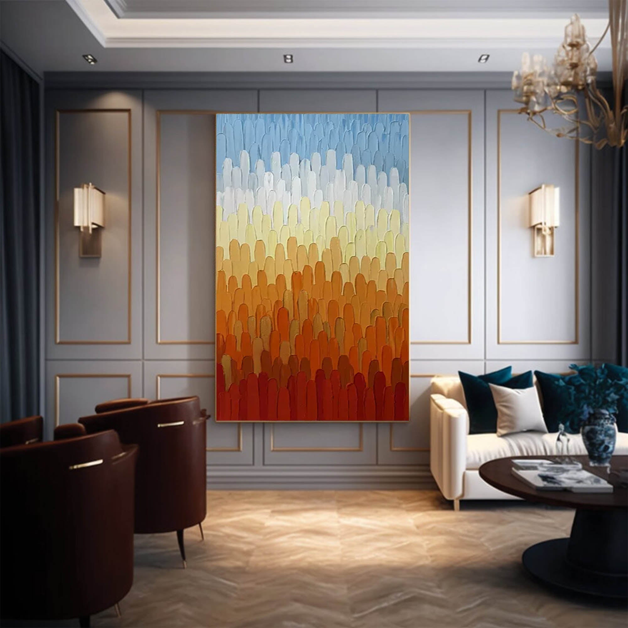 Abstract Canvas Art AB108 - Neutralighting