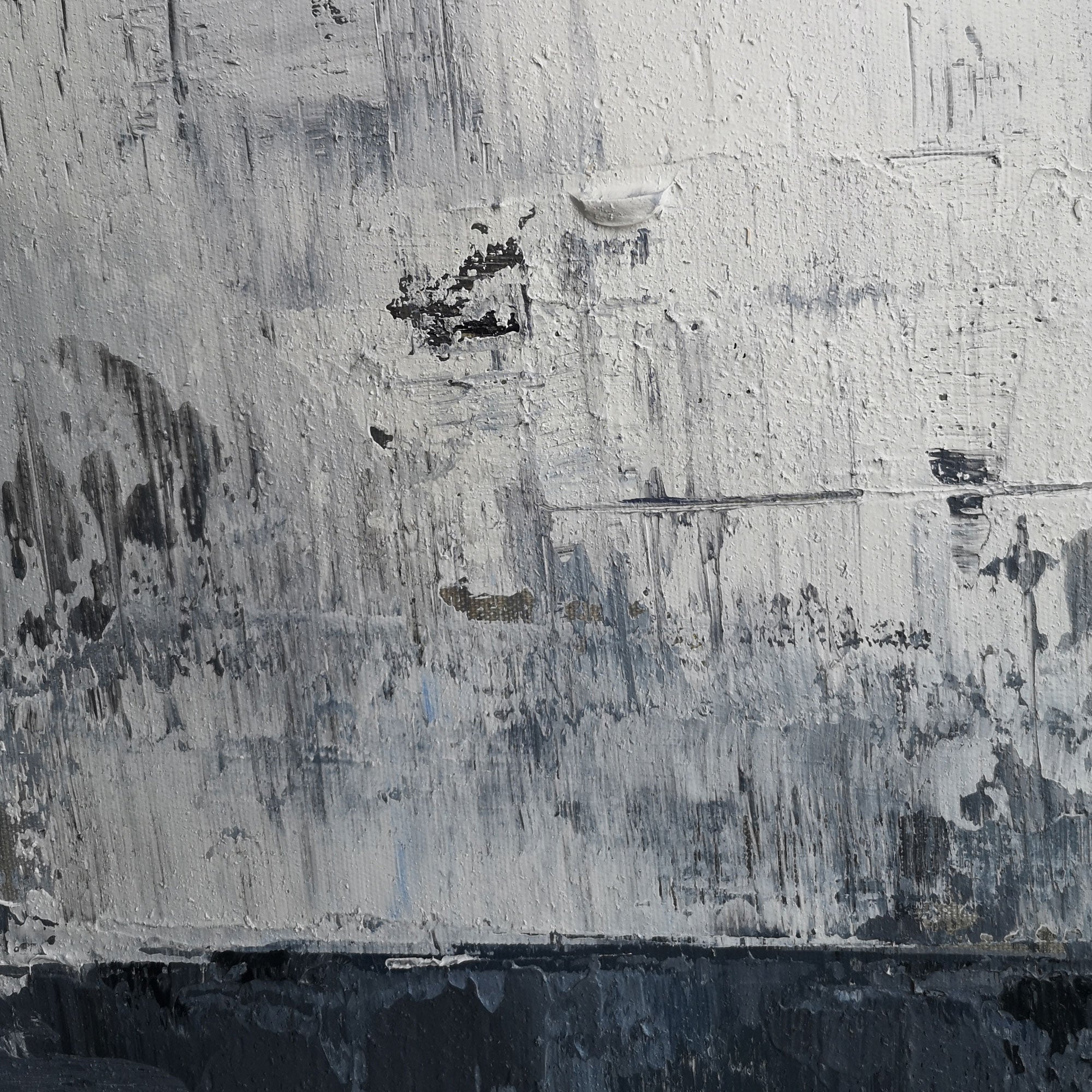 Blue White Abstract Painting