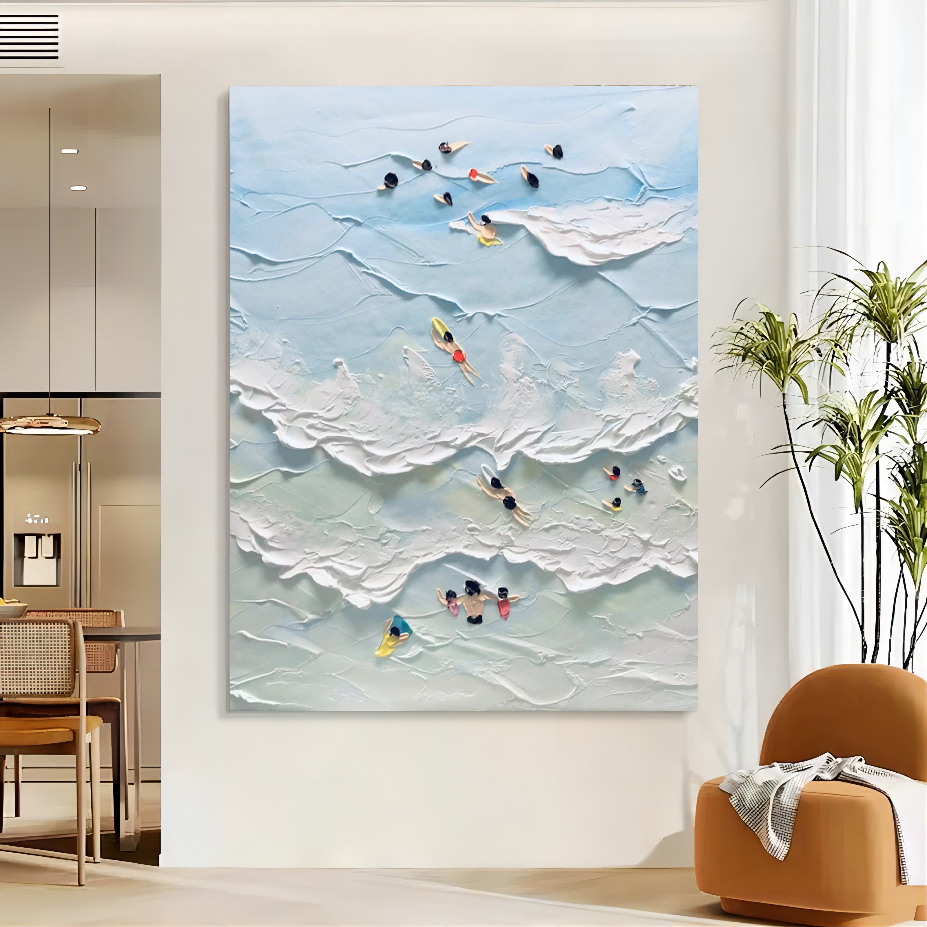 Plaster Art Texture Painting SG096 - Neutralighting