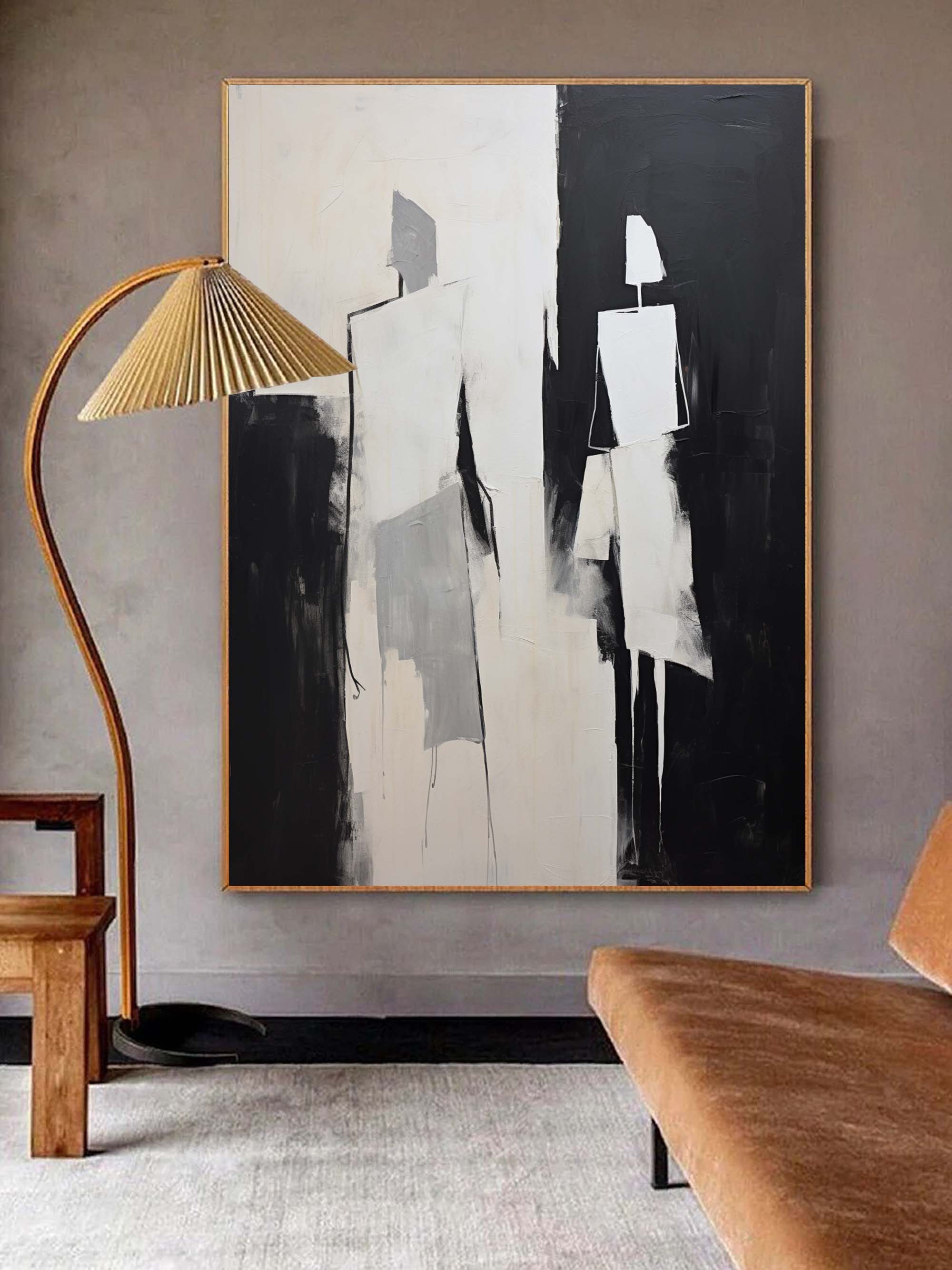 Wall Art Geometric Silhouettes Contemporary Minimalist