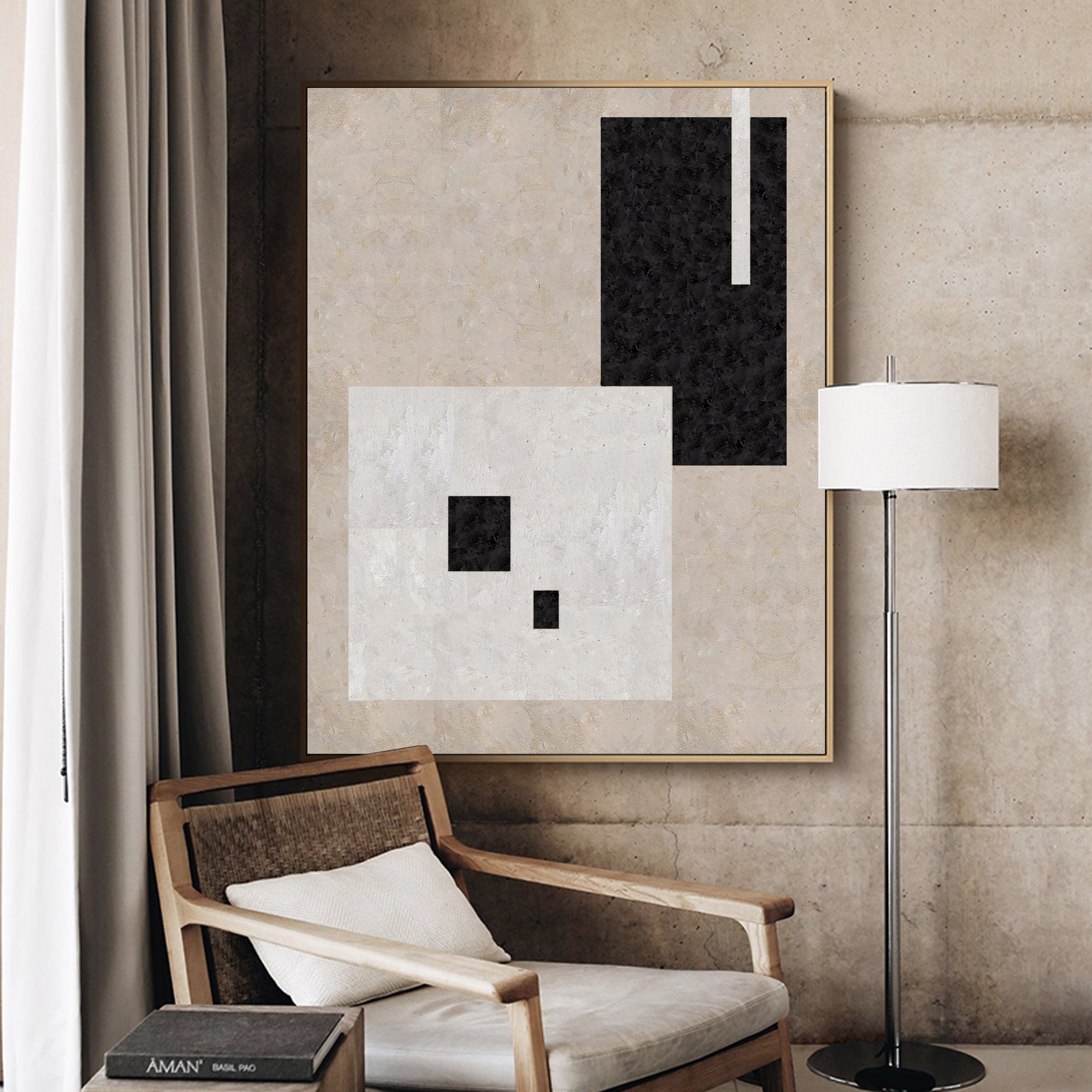 Geometric Minimalist Art ABAV28 - Neutralighting