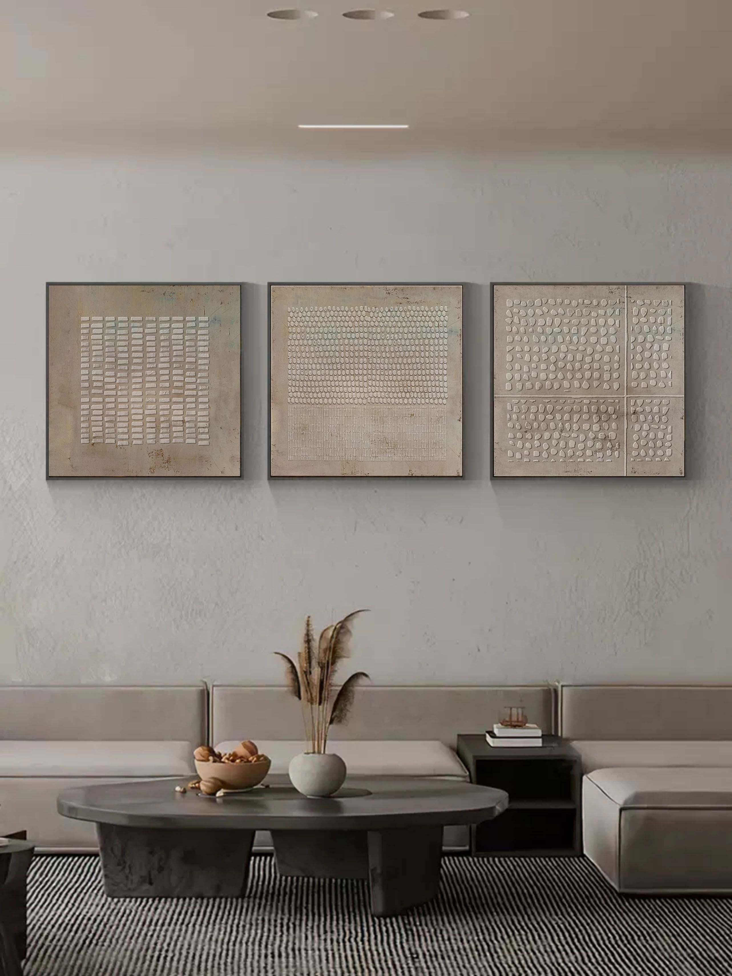 Abstract Painting Set Of 3 #SP061 - Neutralighting