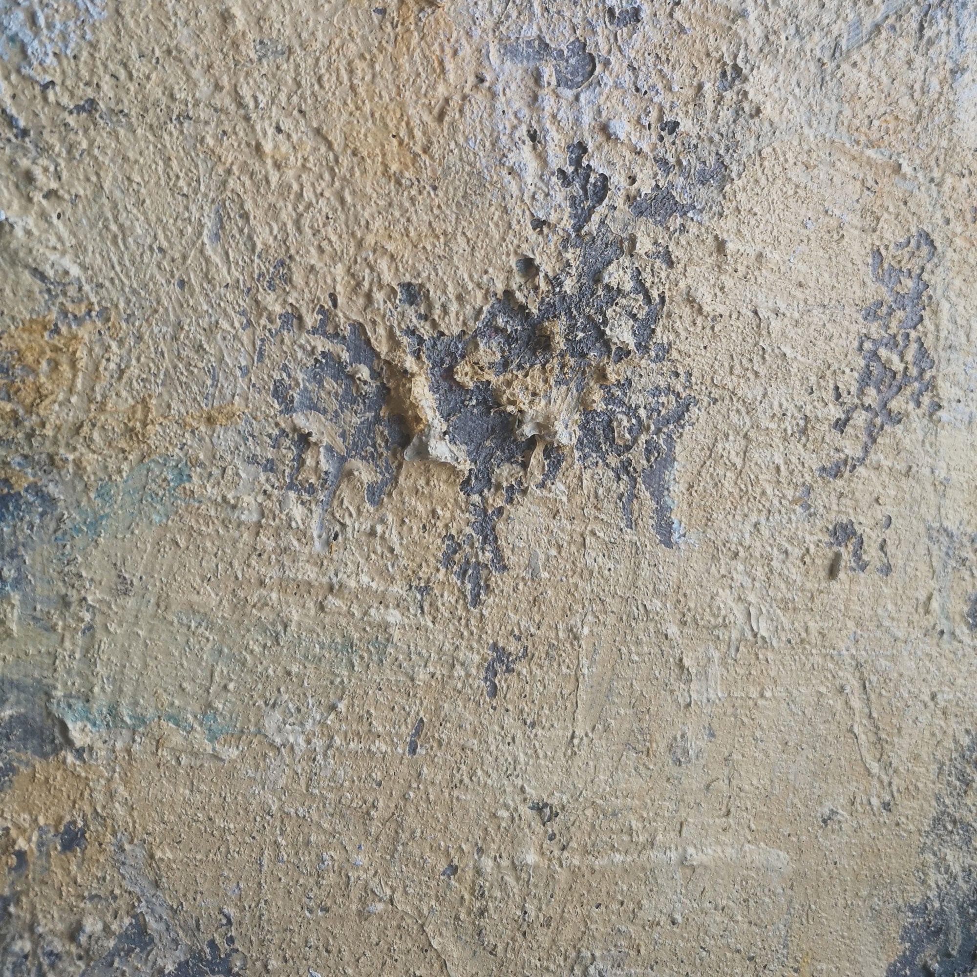 Yellow Grey Abstract Painting 40'' X 40'' IS11 - Neutralighting