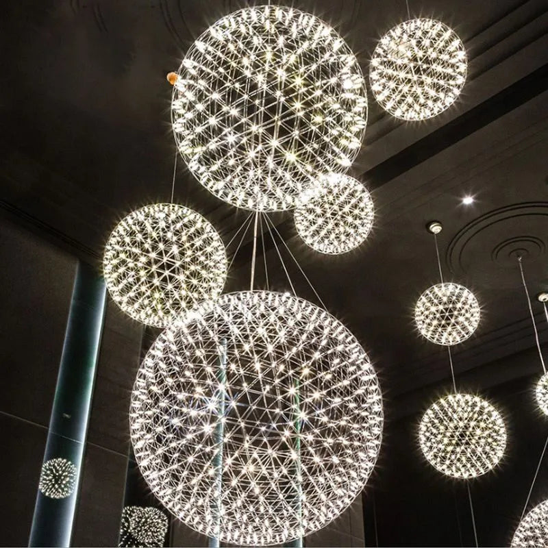 Arisha Firework Art Deco Orbit Shade Pendant Light - Neutralighting