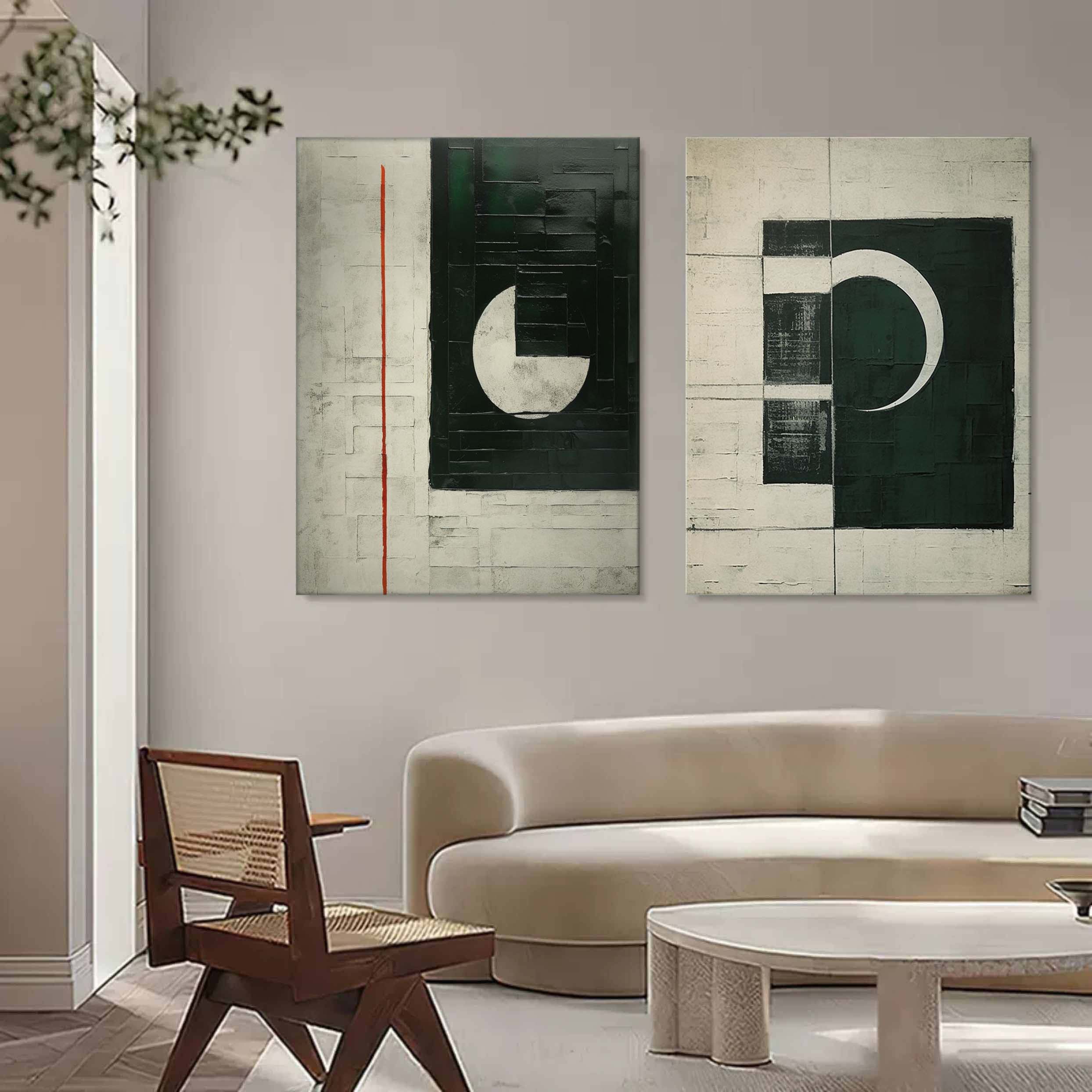 Abstract Painting Set Of 2 SP150 - Neutralighting