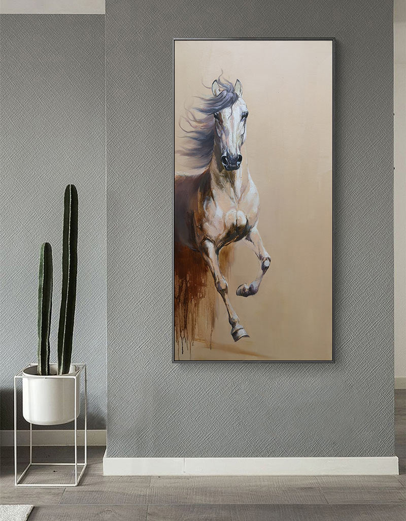 Brown Horse Abstract Art ANH14 - Neutralighting