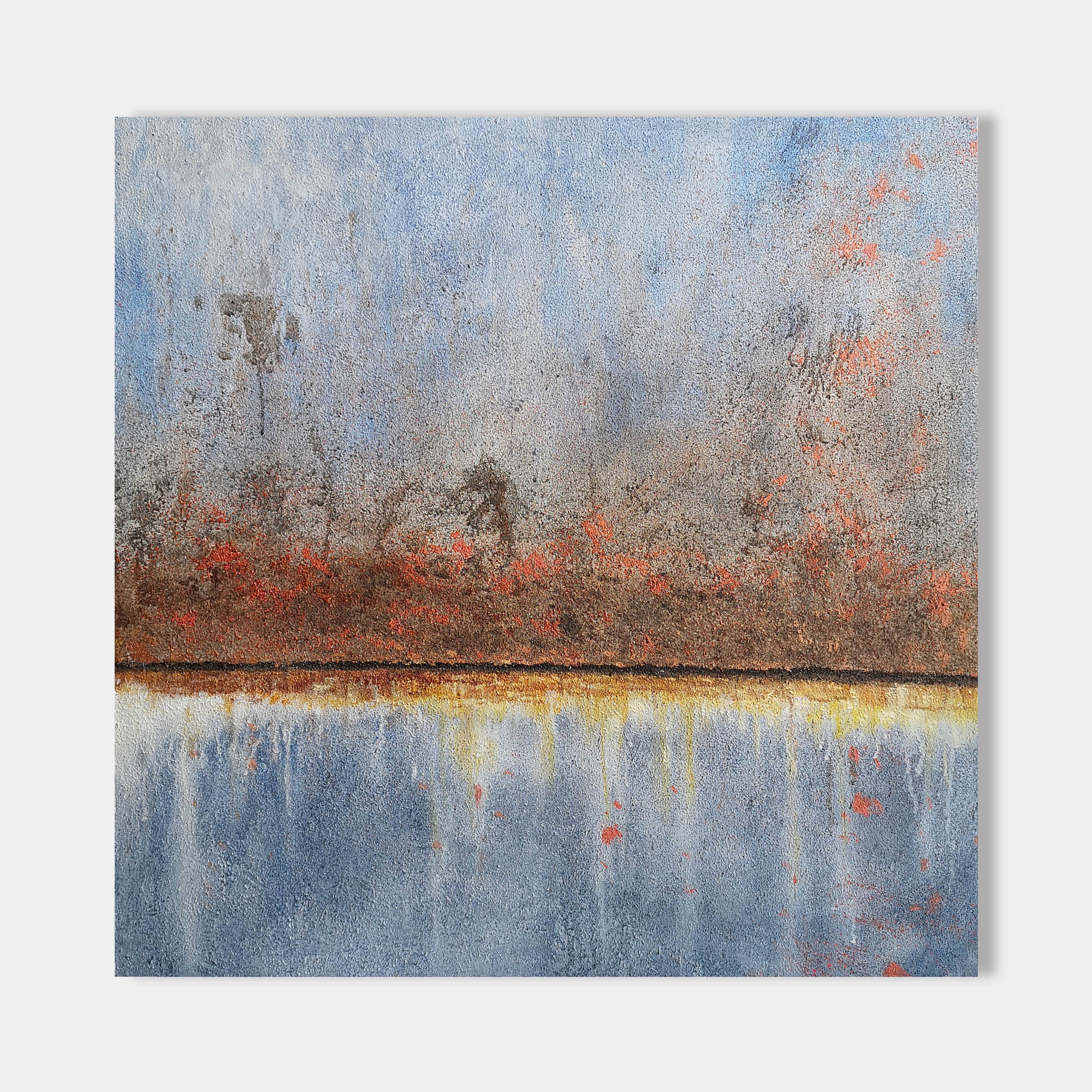 Abstract Seascape Art 40'' X 40'' IS21 - Neutralighting
