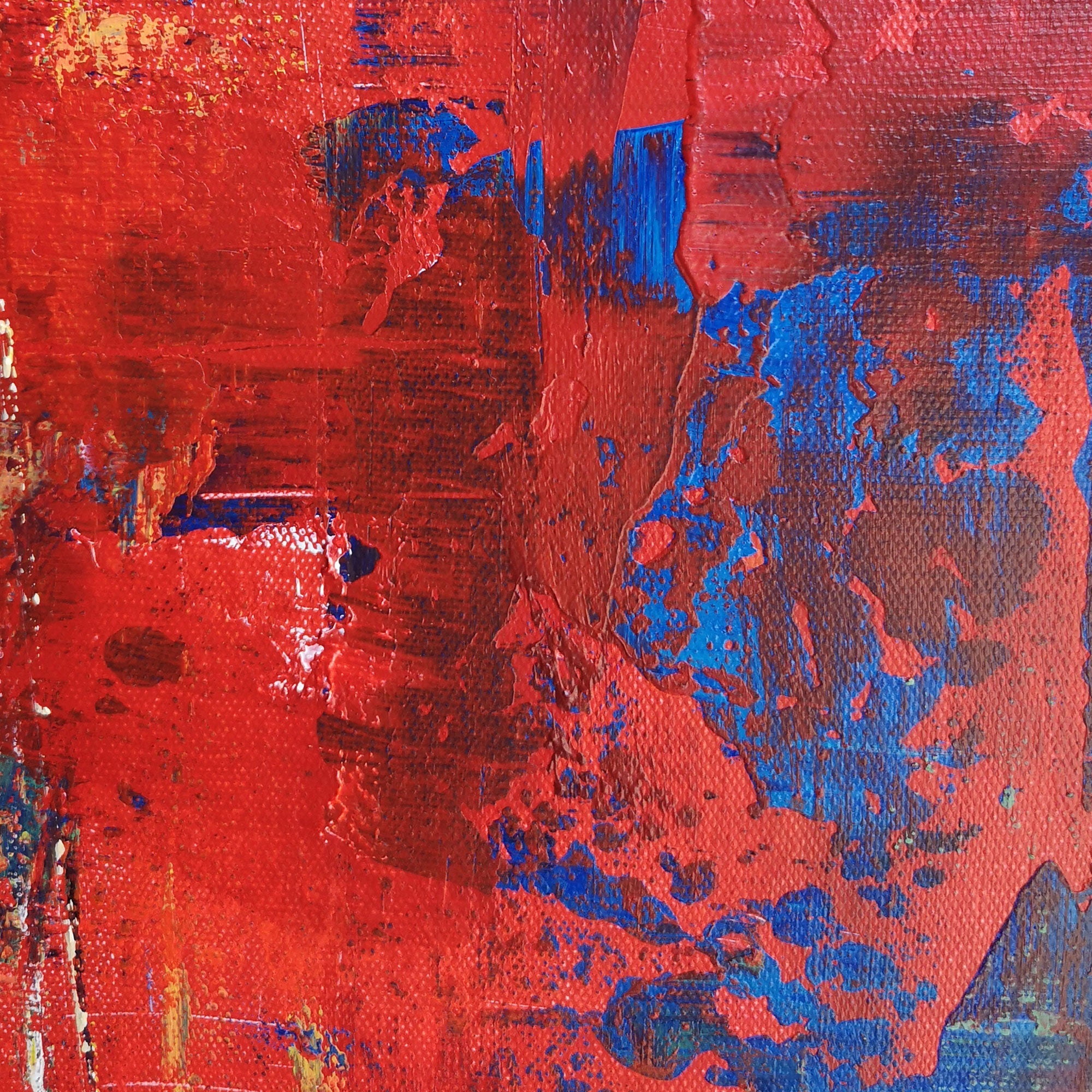 Red Abstract Art