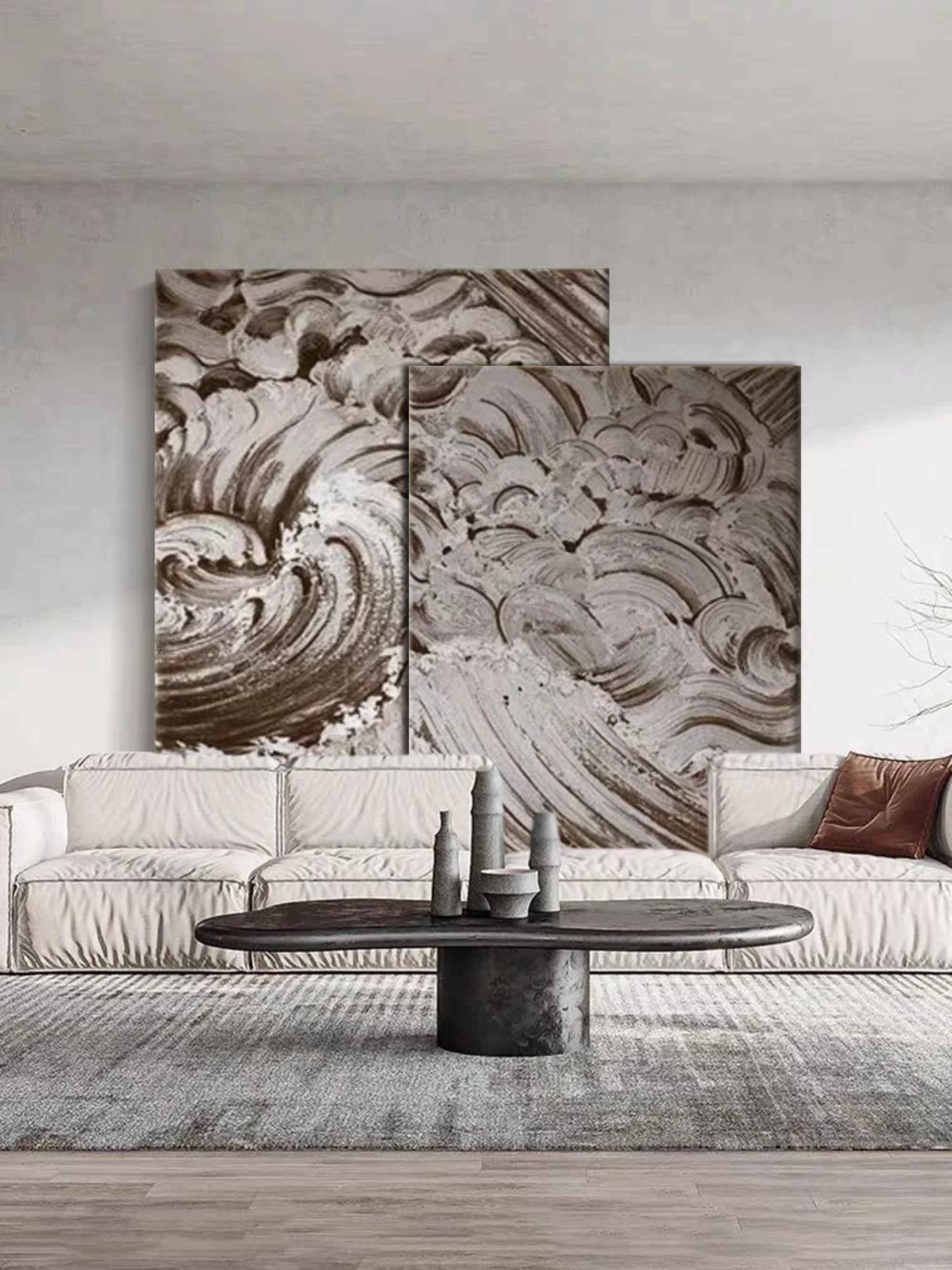 Abstract Painting Set Of 2 SP124 - Neutralighting