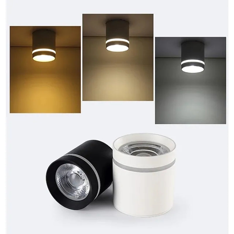 Aria Ceiling Light Mini Modern, White/Black, Bedroom/Living Room - Neutralighting