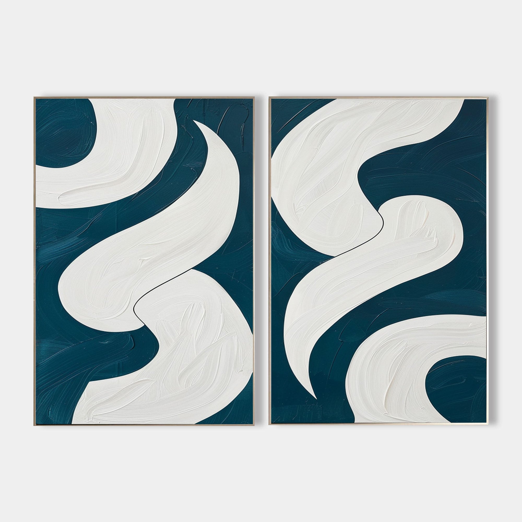 Moonlit Ribbon Flow Painting