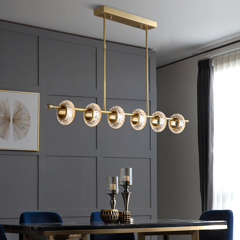 Kristy Modern Luxury metal/Glass Pendant Light, Gold - Neutralighting