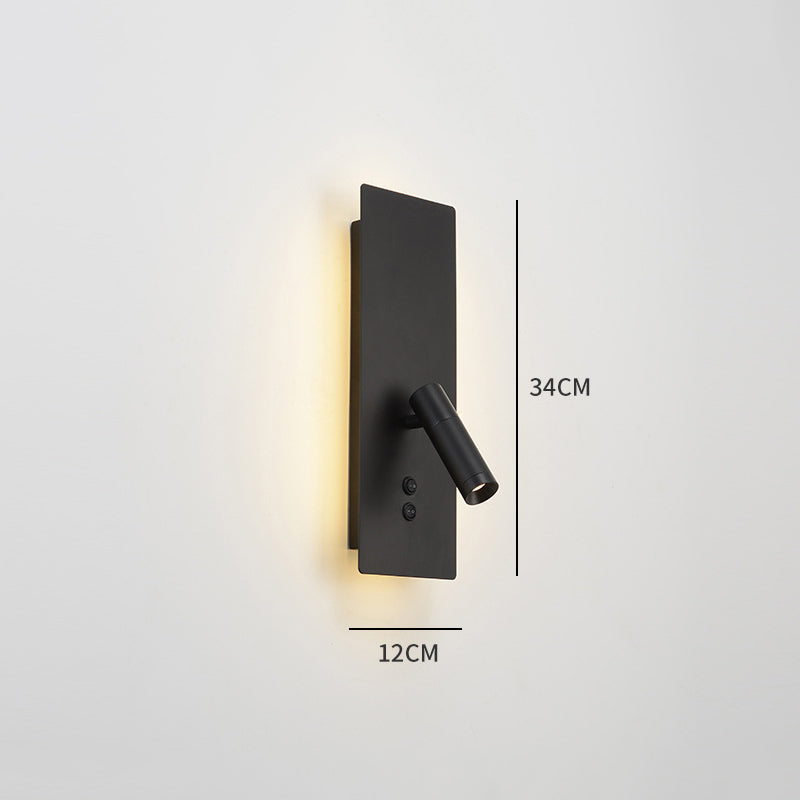 Ray Modern Flashlight Metal/Acrylic Wall Lamp Spotlight, Gold/Black/White - Neutralighting