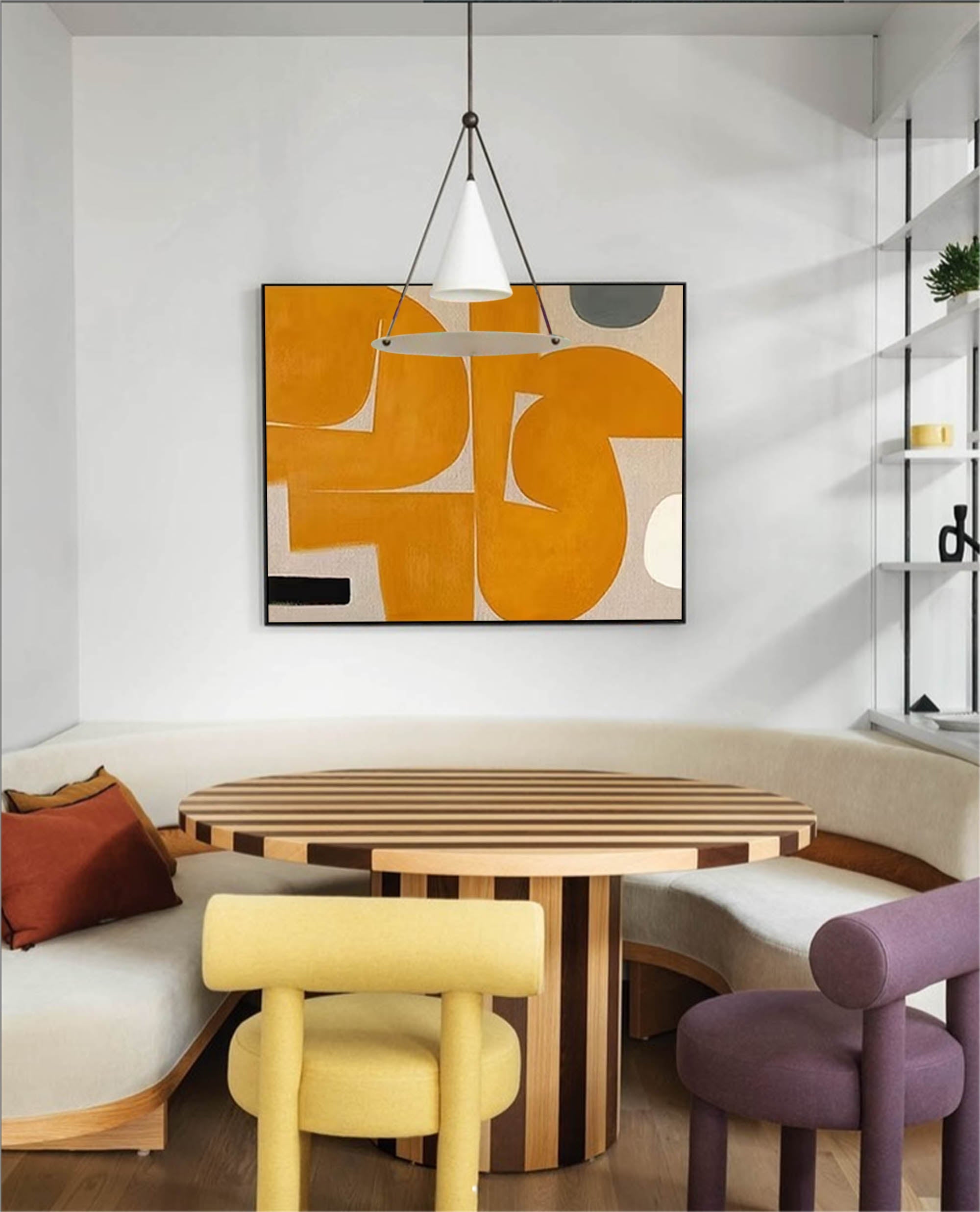 Wall Art Abstract Retro Pop Art Playful