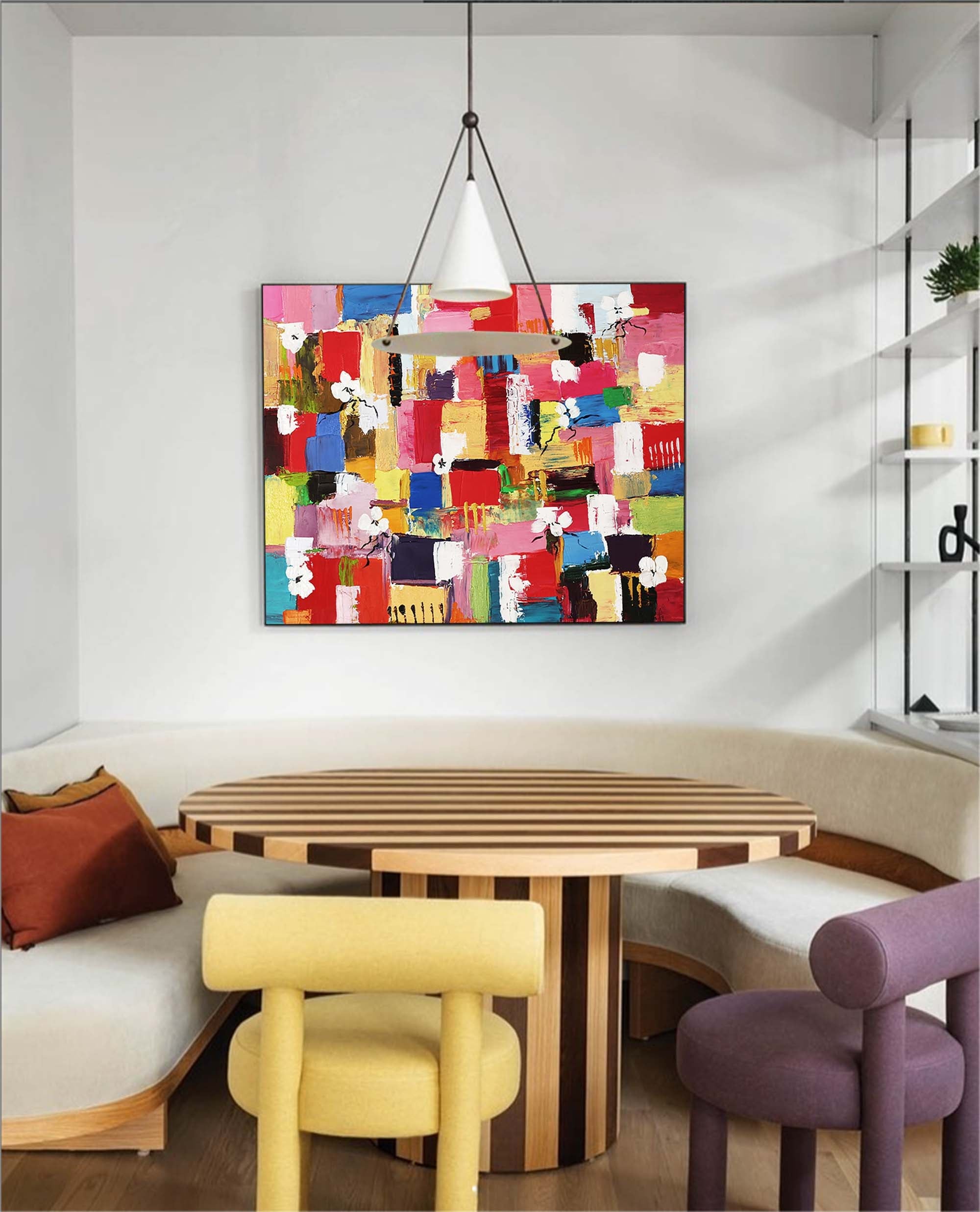 Wall Art Playful Energetic Abstract Bold