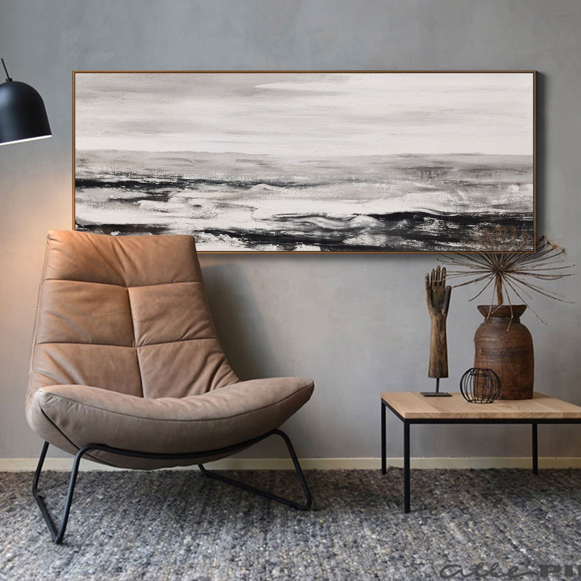 Abstract Painting 36'' X 72'' IS87 - Neutralighting