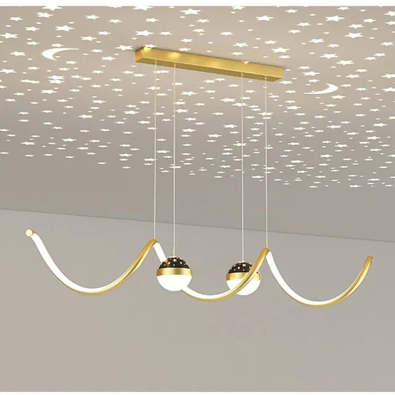 Arisha Nordic Globe Wavy Metal/Acrylic Pendant Light - Neutralighting