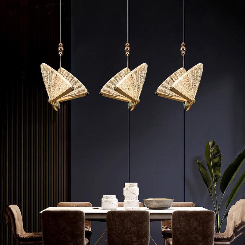 Arisha Art Deco Butterfly Pendant Light, 2 Color - Neutralighting